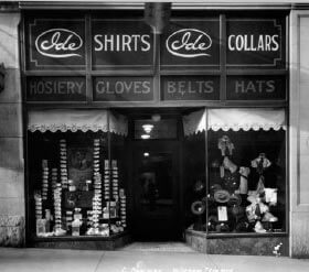 A recession forces the close of the haberdashery.