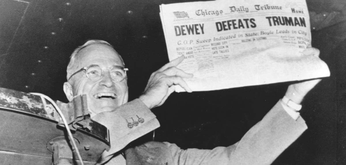 Truman is elected to his second term as president.