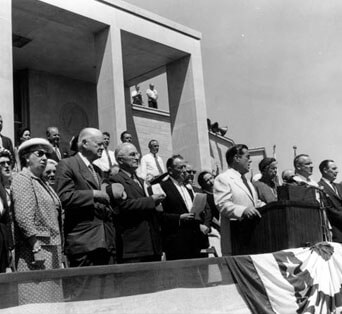 Dedication ceremony of the Harry S. Truman Library and Museum, 1957