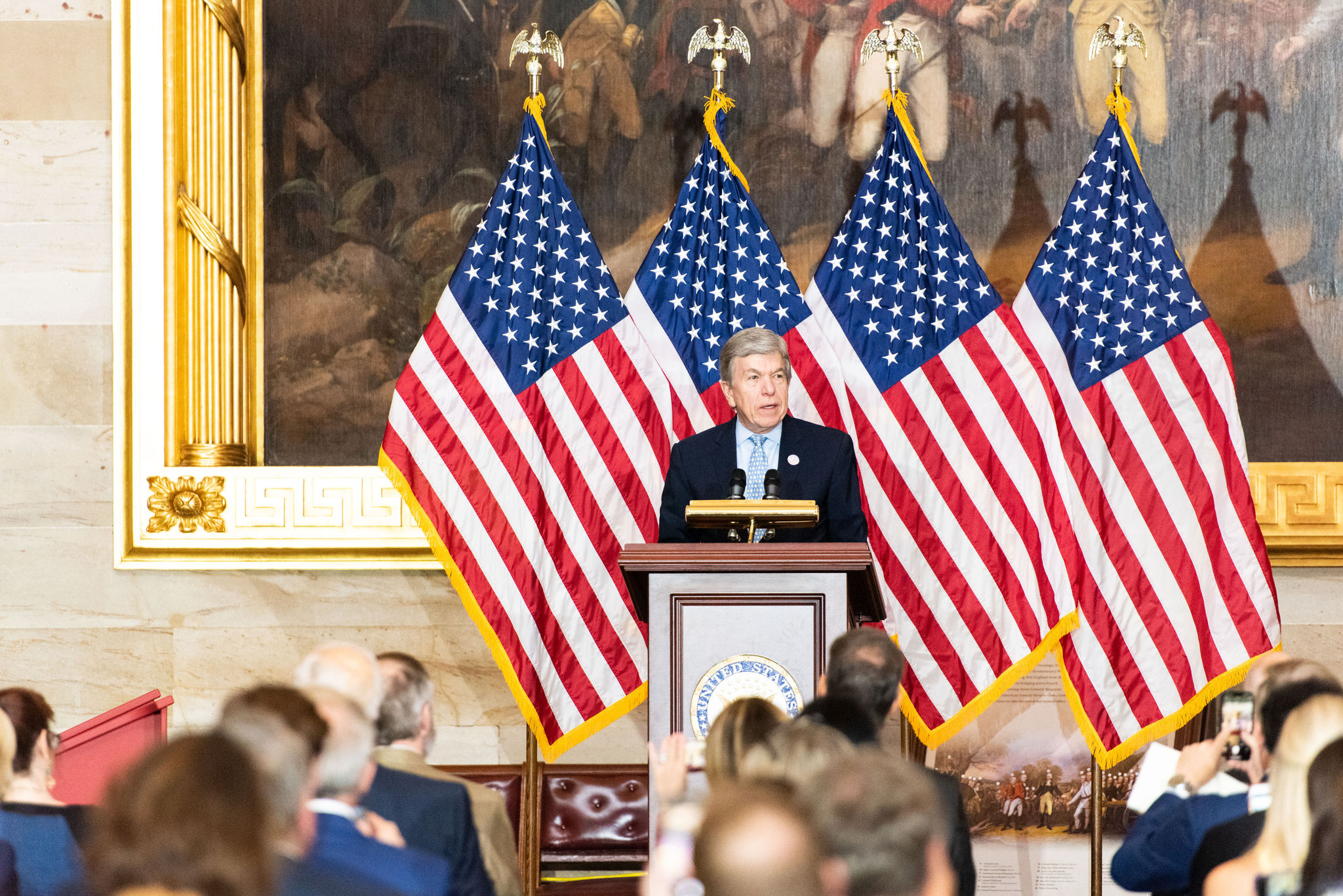 Honorable Roy Blunt spoke at the unveiling and dedication of the Truman Statue in the U.S. Capitol Rotunda