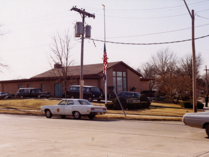 Carson Funeral Home, where Truman was taken following his death.